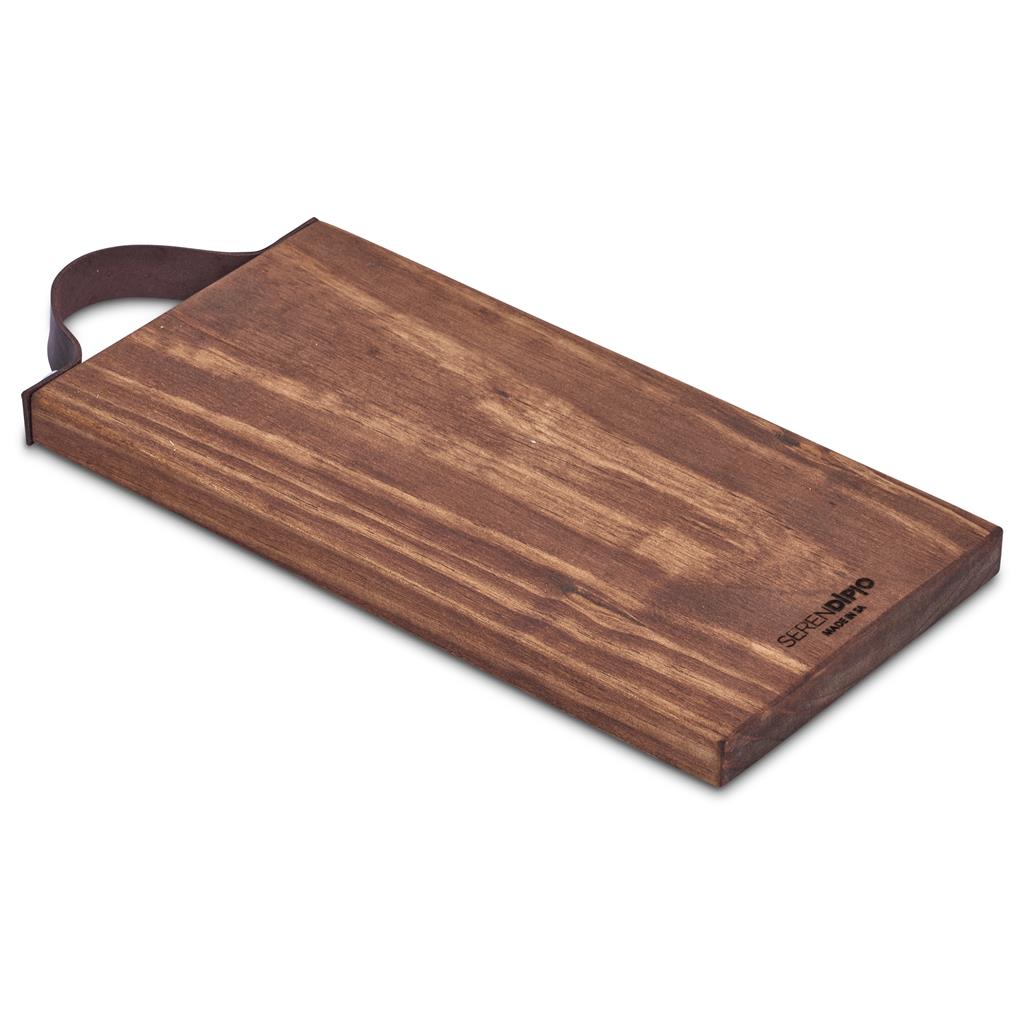 Serendipio Small Team Time Wooden Tray with Leather Strap Mirelle Leather and Lifestyle