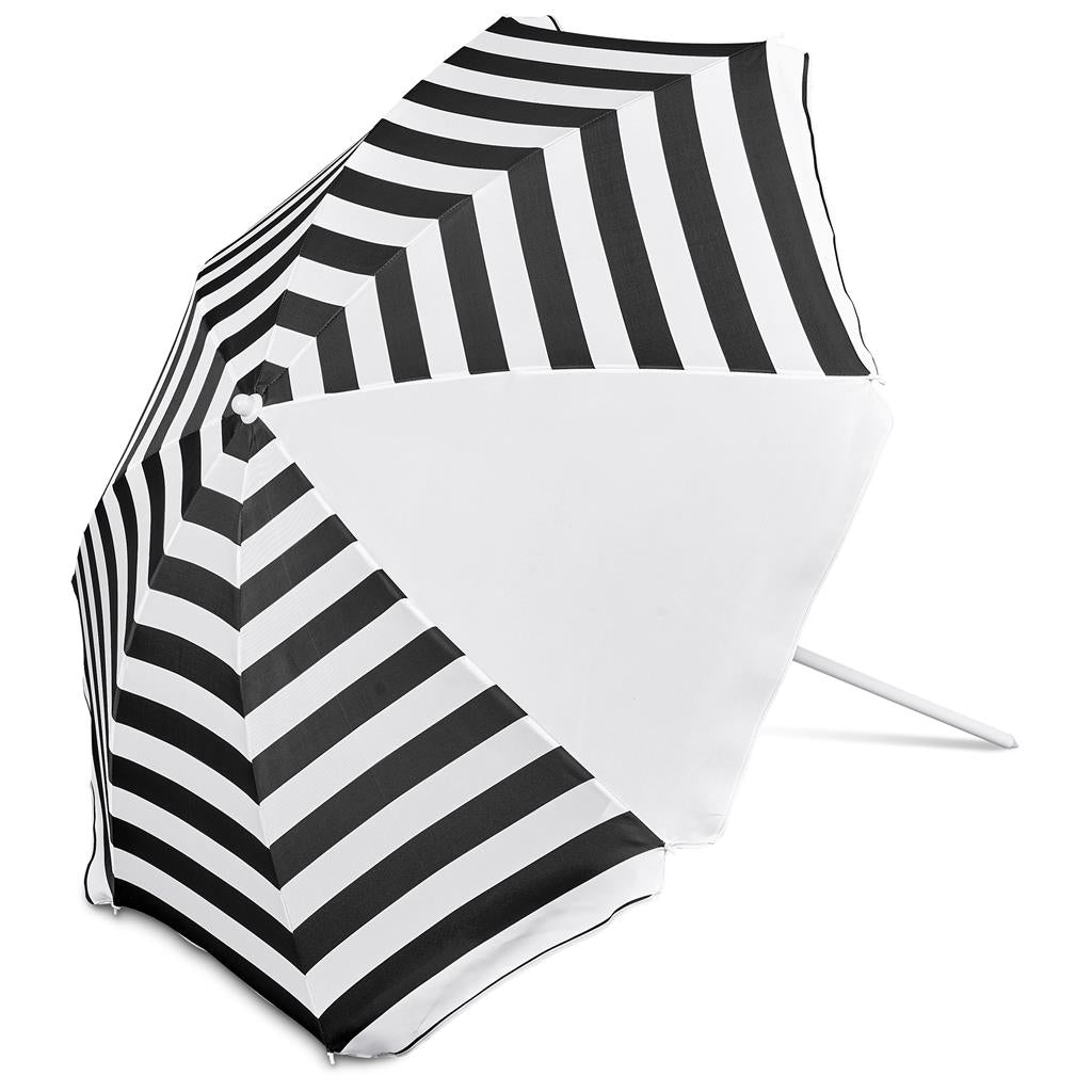 Serendipio Tanereef Stripe Beach Umbrella Mirelle Leather and Lifestyle