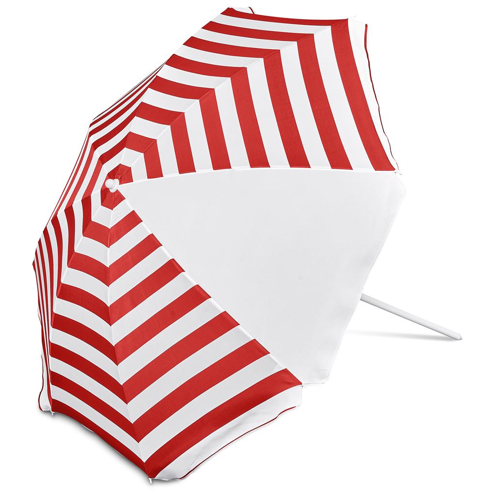 Serendipio Tanereef Stripe Beach Umbrella Mirelle Leather and Lifestyle