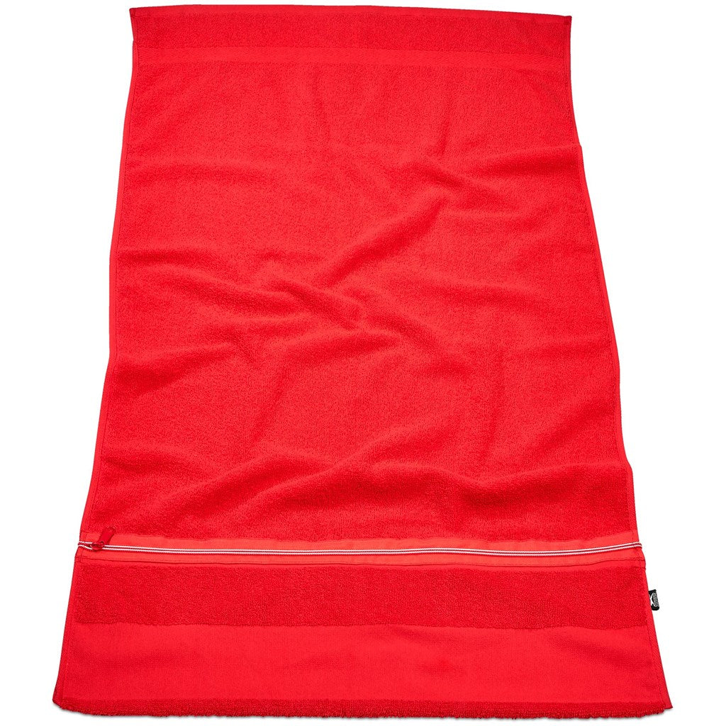 Slazenger Wembley Gym Towel - Red Mirelle Leather and Lifestyle