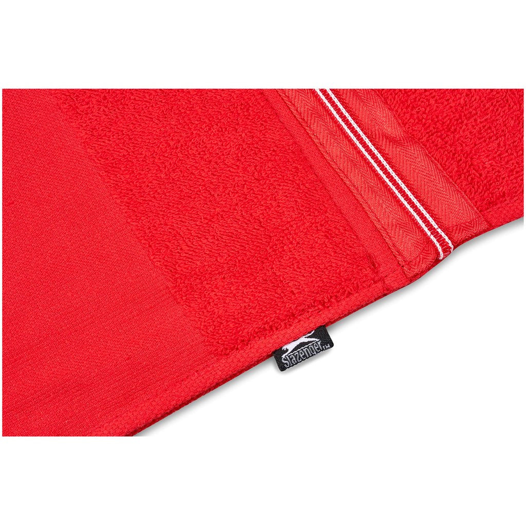 Slazenger Wembley Gym Towel - Red Mirelle Leather and Lifestyle