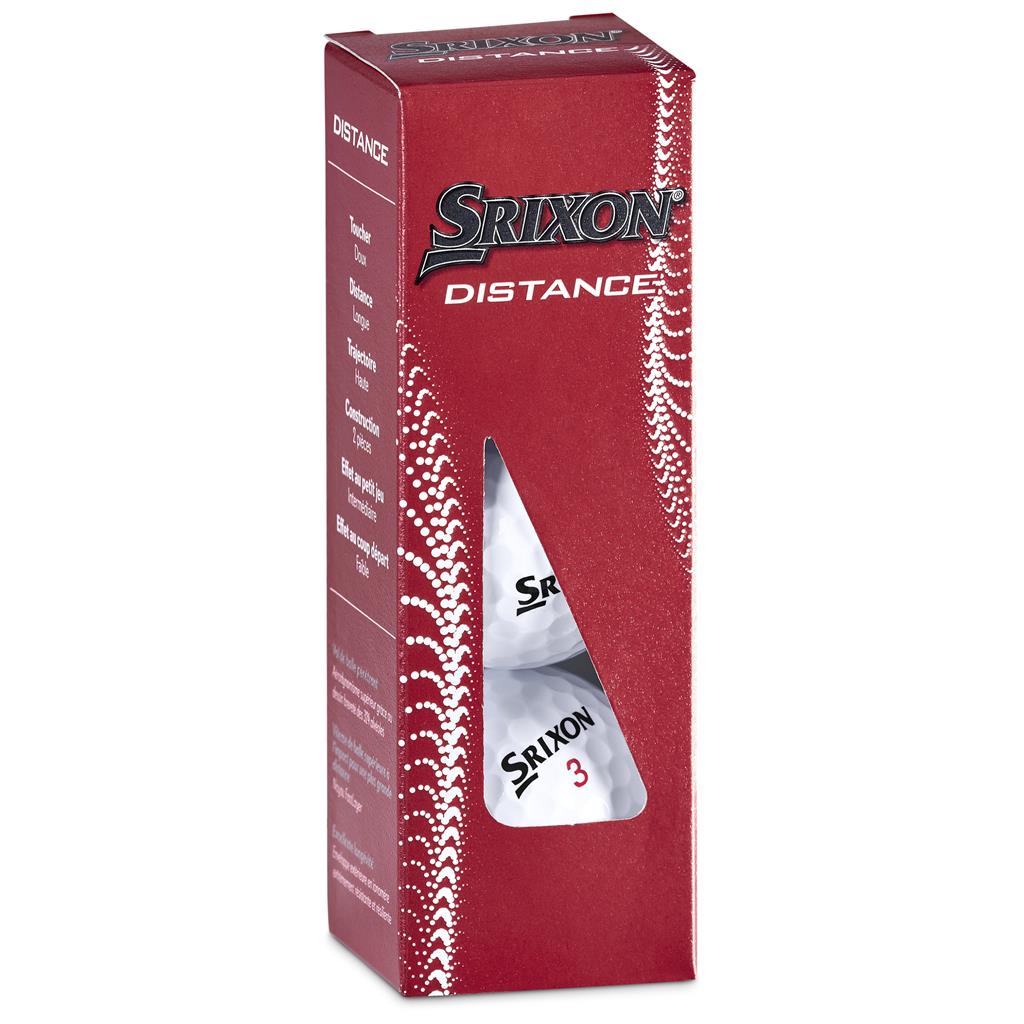 Srixon Distance Golf Balls Sleeve of 3 Mirelle Leather and Lifestyle