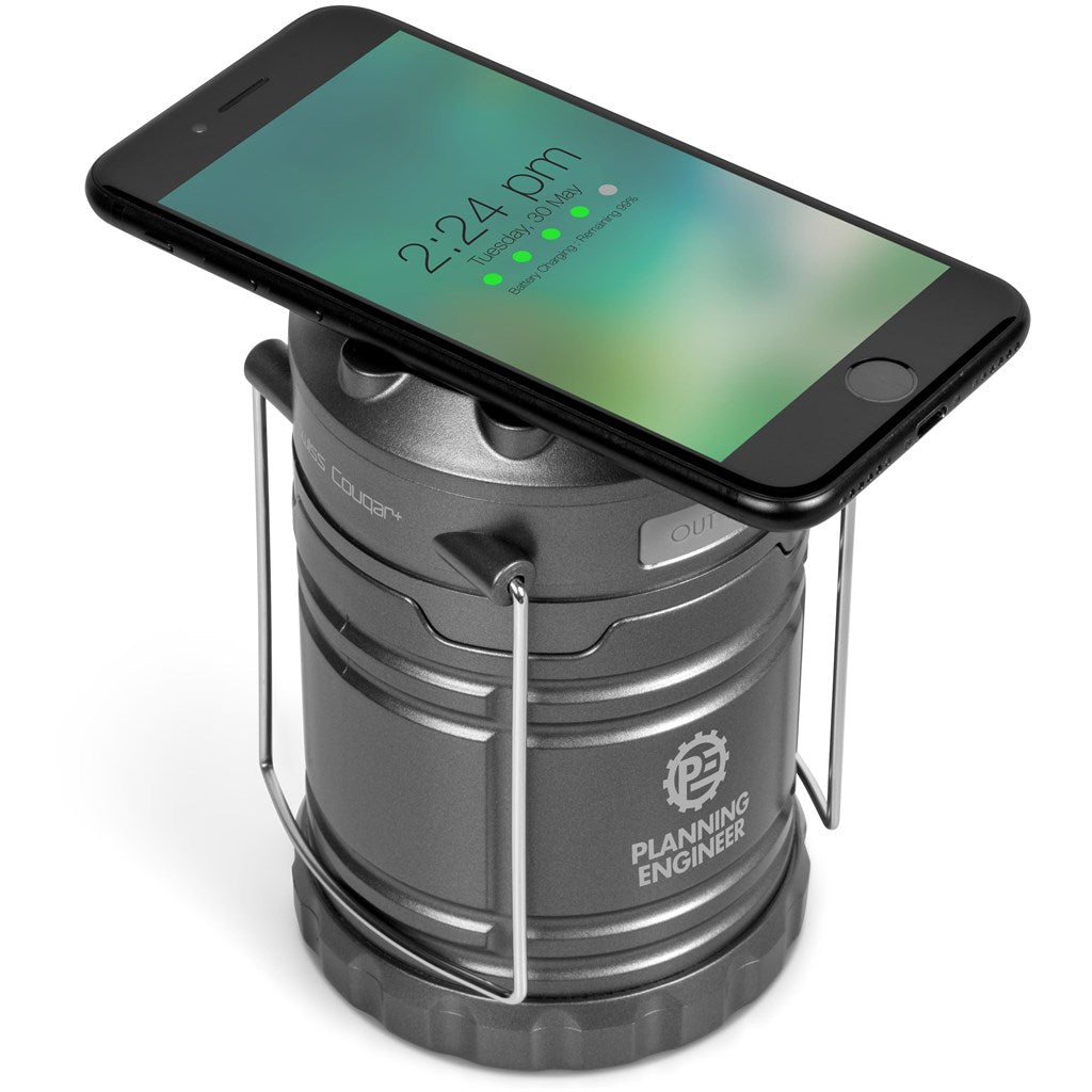 Swiss Cougar Cape Town Lantern & Wireless Charging Power Bank - 4,000mAh Mirelle Leather and Lifestyle