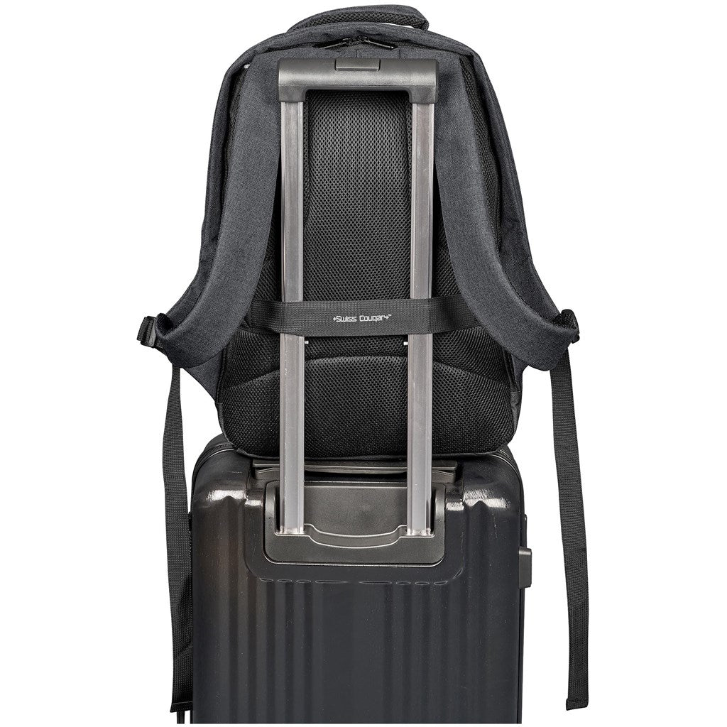 Swiss Cougar Munich Anti-Theft Laptop Backpack ZA Anti-Theft Bags,Laptop Backpacks Mirelle Leather and Lifestyle
