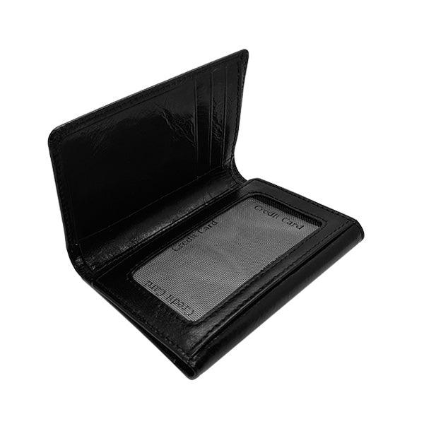 Tri Fold Card Holder with Bank Note Section - Genuine Leather ZA Wallet Mirelle Leather and Lifestyle