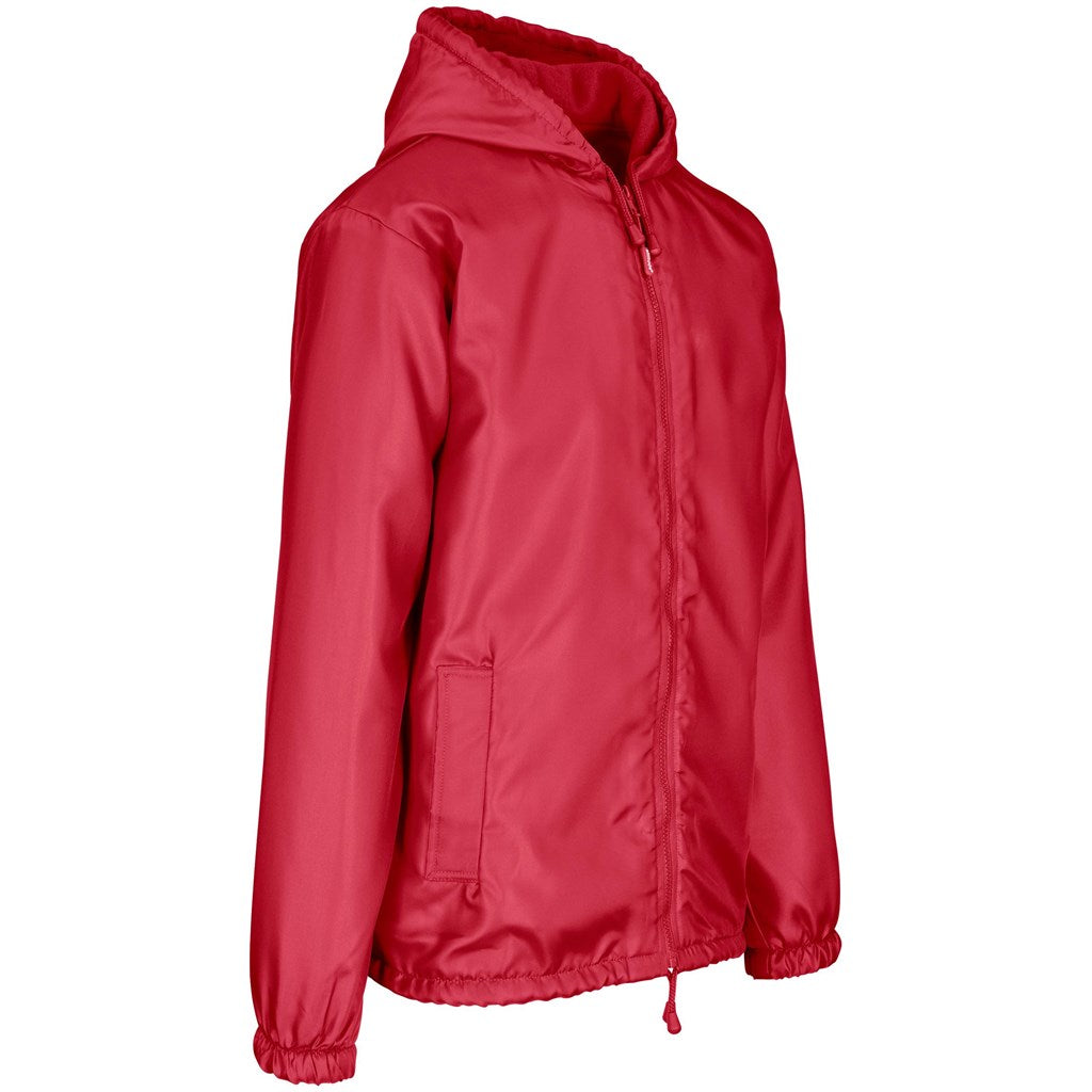 Unisex Alti-Mac Fleece Lined  Jacket - Red Mirelle Leather and Lifestyle