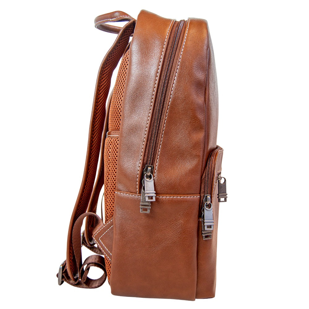 Vegan Leather Backpack - Tan | MIRELLE Mirelle Leather and Lifestyle
