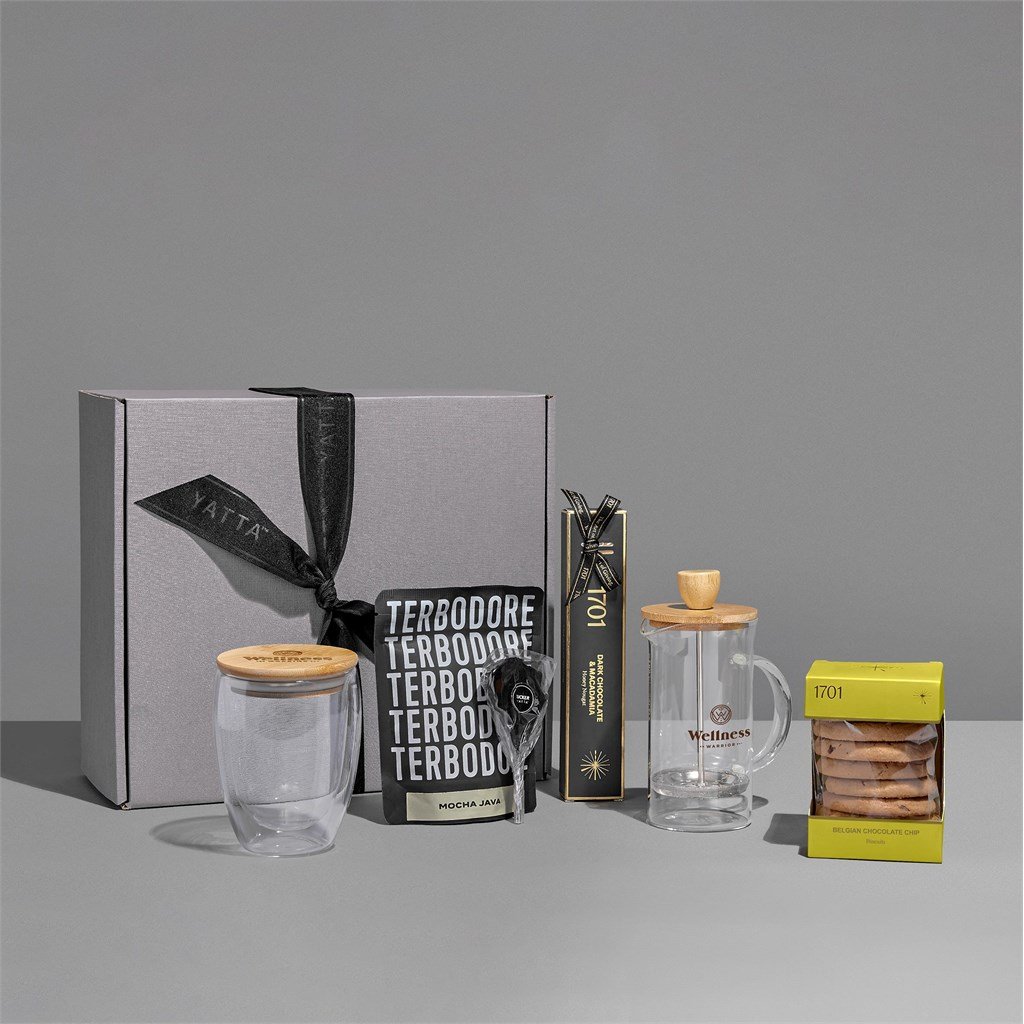 Yatta Premium Pleasures Hamper ZA Unisex Hampers,Coffee Hampers Mirelle Leather and Lifestyle