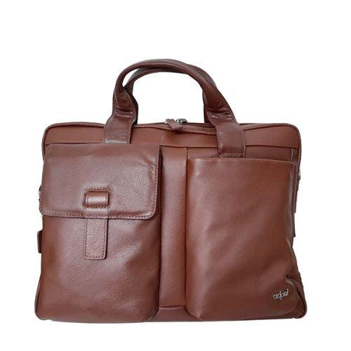 Bermuda Genuine Leather Laptop Computer Bag - Brown - Mirelle Leather and Lifestyle