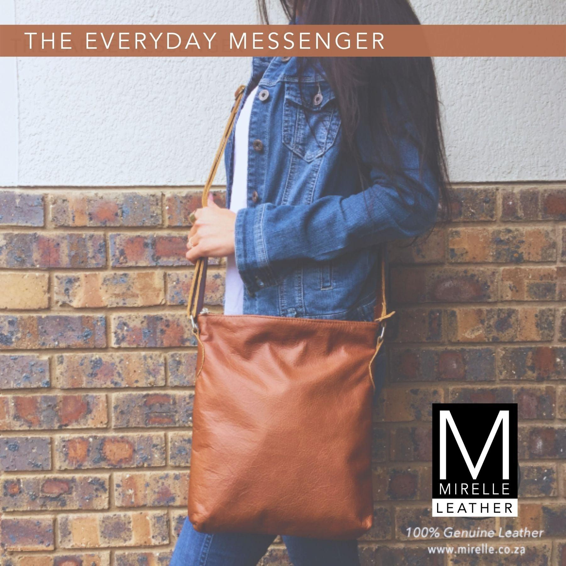 Mirelle Genuine Leather Everyday Messenger Handbag - Mirelle Leather and Lifestyle