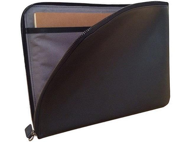 Genuine Leather A4 Document Holder with Internal Divisions And Zip Closure - Mirelle Leather and Lifestyle