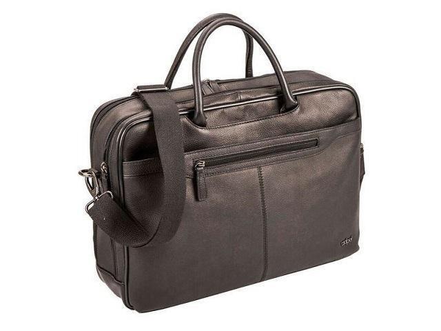 Adpel Broadway Leather 15" Laptop Bag - Black - MIRELLE Leather and Lifestyle