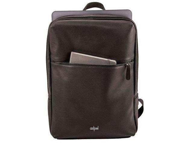 Adpel Torino 15.4 inch Leather Laptop Backpack - Black - MIRELLE Leather and Lifestyle