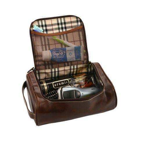 Bon Voyage Genuine Leather Toiletry Bag - Mirelle Leather and Lifestyle