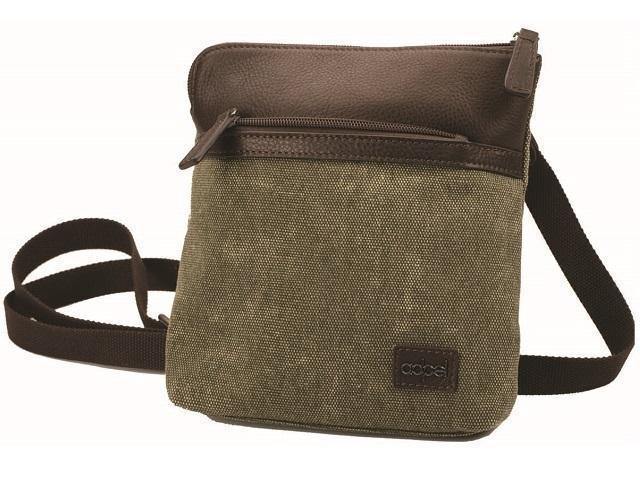 Canvas And Leather Cross Body Bag - Mirelle Leather and Lifestyle