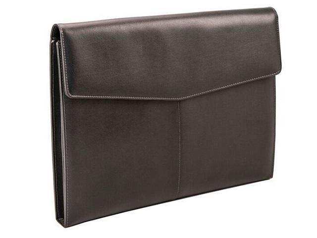Genuine Leather A4 Document Holder with Gusseted Divisions - Black | MIRELLE ZA Document Holder Mirelle Leather and Lifestyle