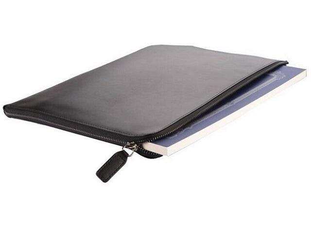 Genuine Leather A4 Document Holder with Internal Divisions And Zip Closure ZA Document Holder Mirelle Leather and Lifestyle