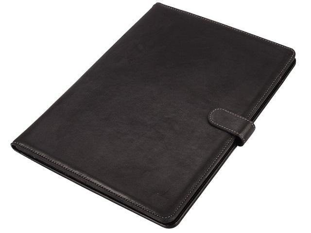 Genuine Leather A4 Folder with Tab - Black - Mirelle Leather and Lifestyle