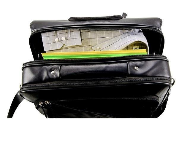 Genuine Leather Executive Laptop Trolley Case - Mirelle Leather and Lifestyle