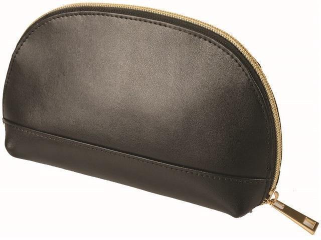 Genuine Leather Jenna Cosmetic Bag - Black | MIRELLE ZA Leather Wallet Mirelle Leather and Lifestyle