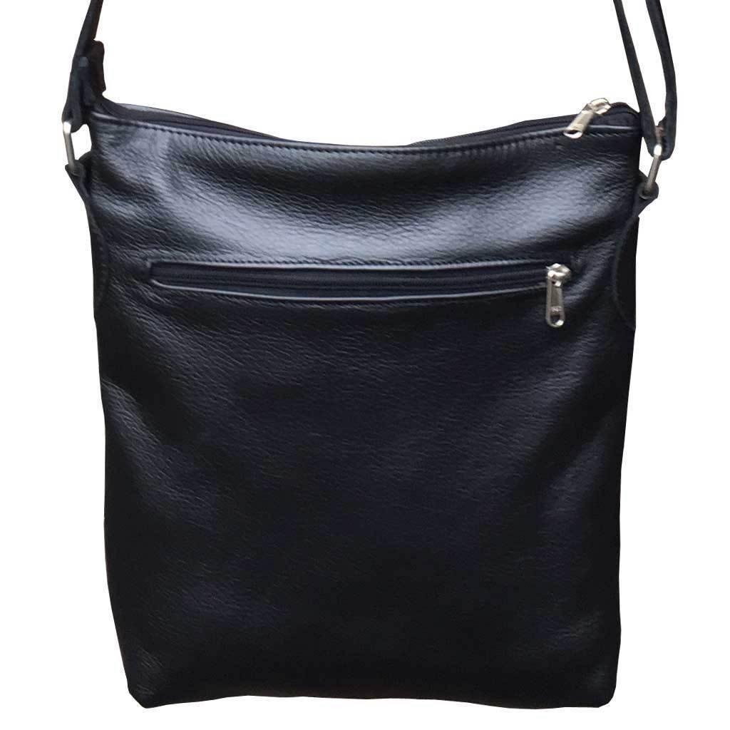 Genuine Leather Ladies Leather Everyday Messenger Handbag | MIRELLE ZA Crossbody Handbag Mirelle Leather and Lifestyle