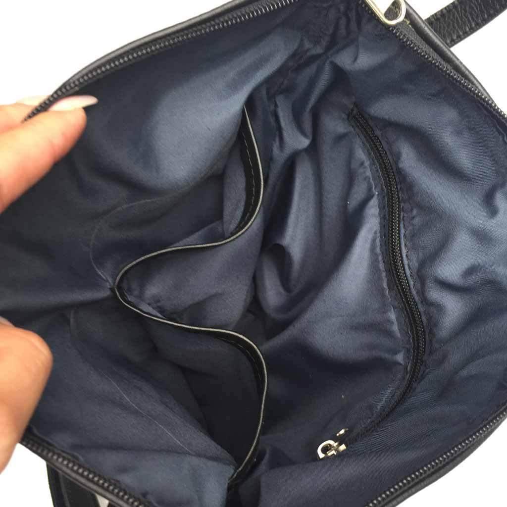Genuine Leather Ladies Leather Everyday Messenger Handbag | MIRELLE ZA Crossbody Handbag Mirelle Leather and Lifestyle