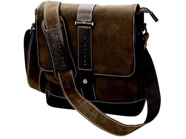 Genuine Leather Messenger Bag Wit Contrast Trim - Mirelle Leather and Lifestyle