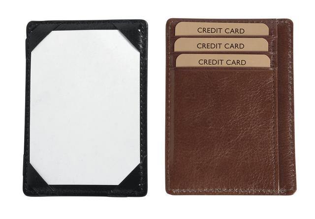 Genuine Leather Pocket Jotter and Card Holder - Mirelle Leather and Lifestyle