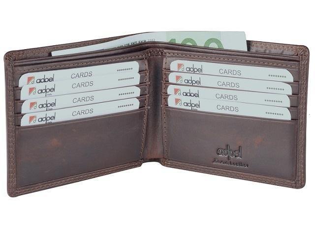 Genuine Leather Wallet Notes and Cards - No Coin Holder - Brown - Mirelle Leather and Lifestyle