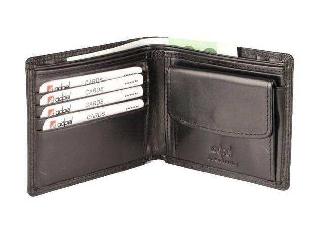 Genuine Leather Wallet with Notes, 4 Cards and Coin Holder - MIRELLE Leather and Lifestyle