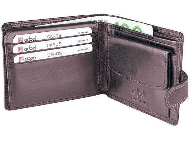 Genuine Leather Wallet with Notes - 7 Credit Cards - Coin Holder - Brown - Mirelle Leather and Lifestyle