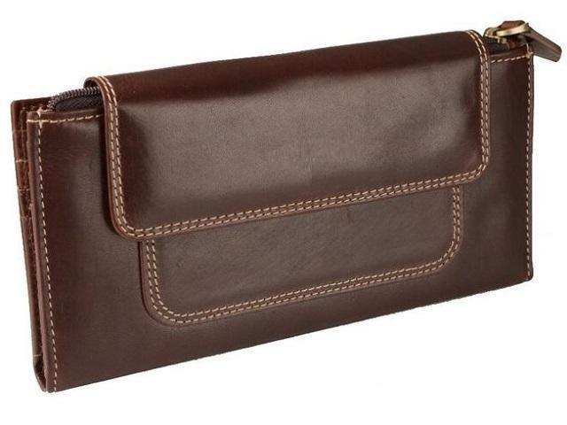 Genuine Leather Zip and Magnetic Button Closure Purse - Mirelle Leather and Lifestyle