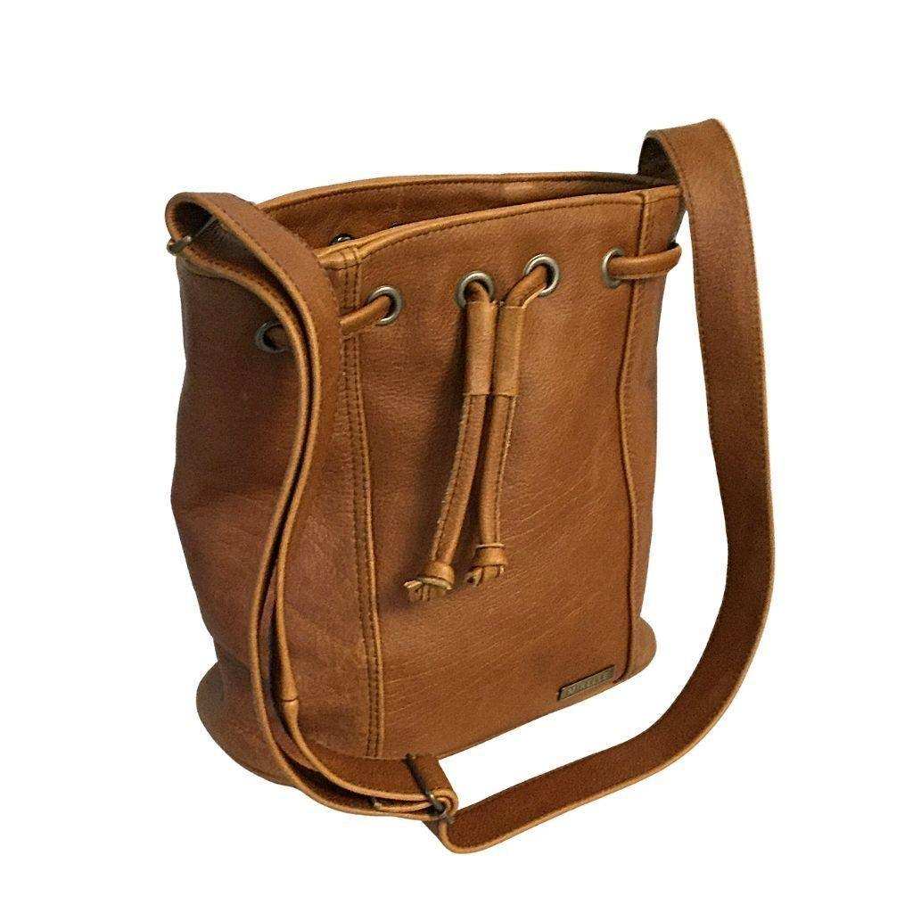 Mirelle Genuine Leather Bucket Drawstring Handbag - MIRELLE Leather and Lifestyle