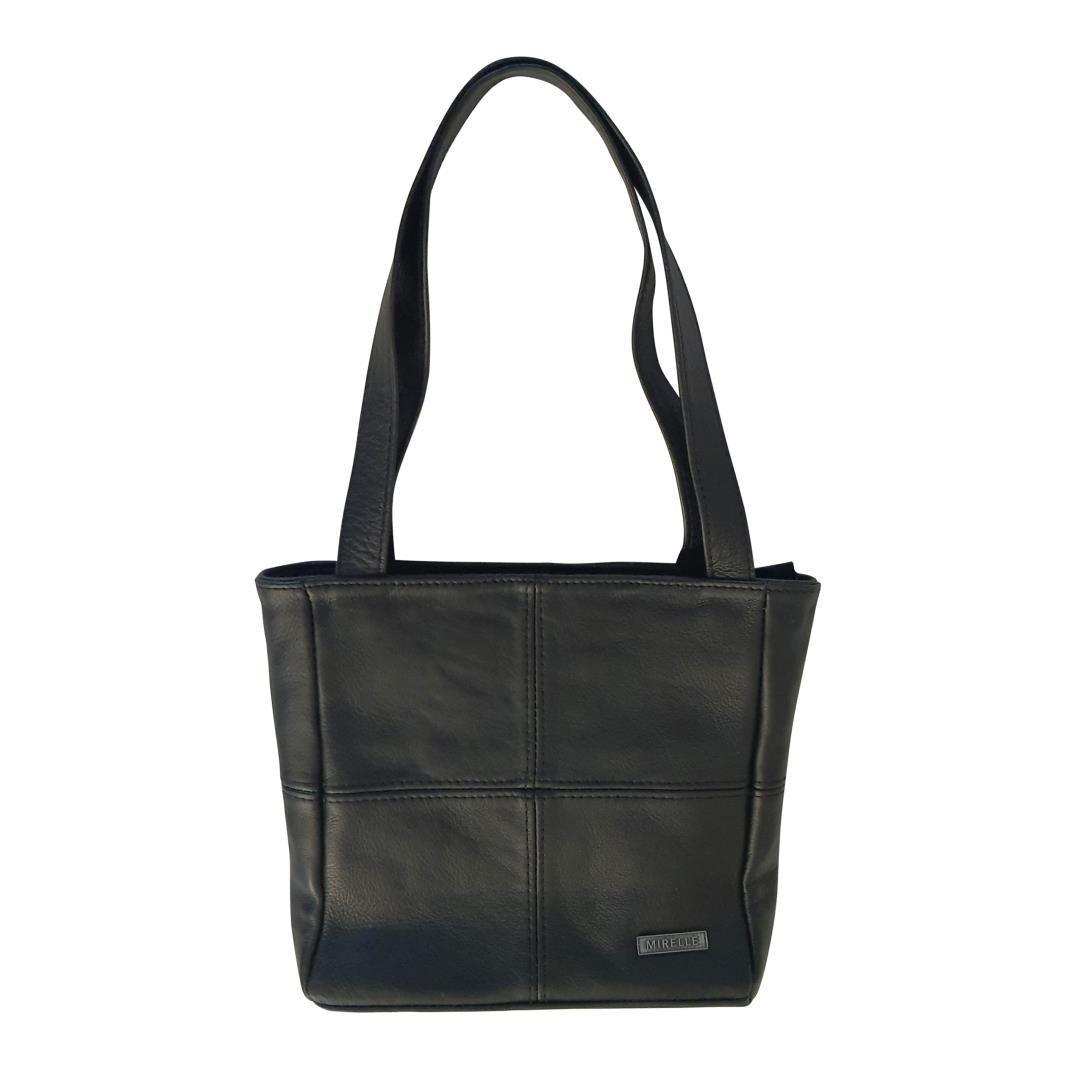 Leather Classic Shopper Handbag - Small | MIRELLE ZA Handbag Mirelle Leather and Lifestyle