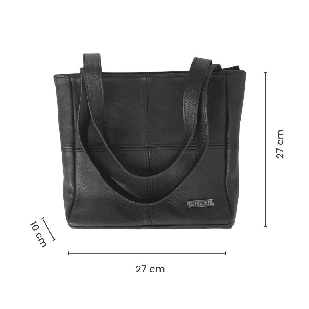 Leather Classic Shopper Handbag - Small | MIRELLE ZA Handbag Mirelle Leather and Lifestyle