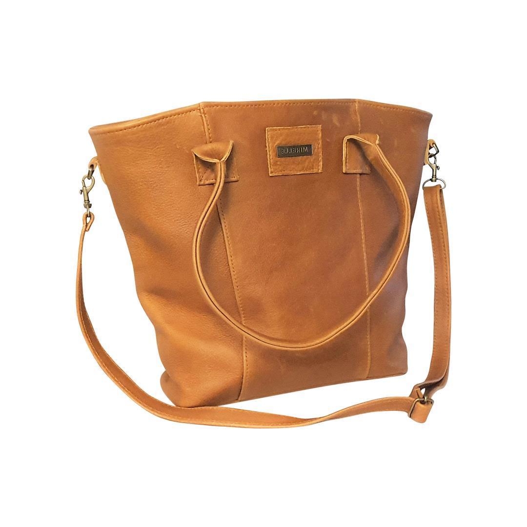 Leather Classic Tote Handbag - Genuine Leather | MIRELLE ZA Tote Handbag Mirelle Leather and Lifestyle