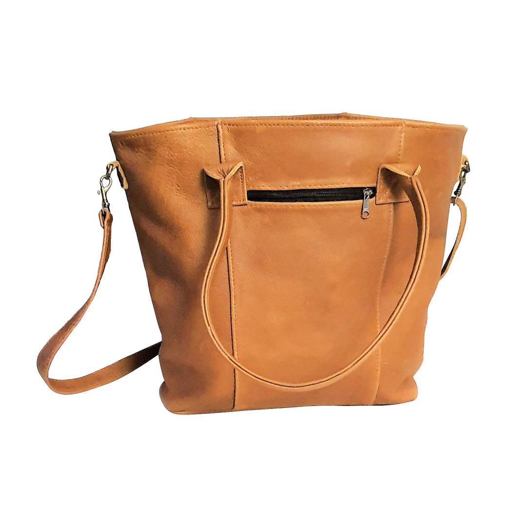 Leather Classic Tote Handbag - Genuine Leather | MIRELLE ZA Tote Handbag Mirelle Leather and Lifestyle