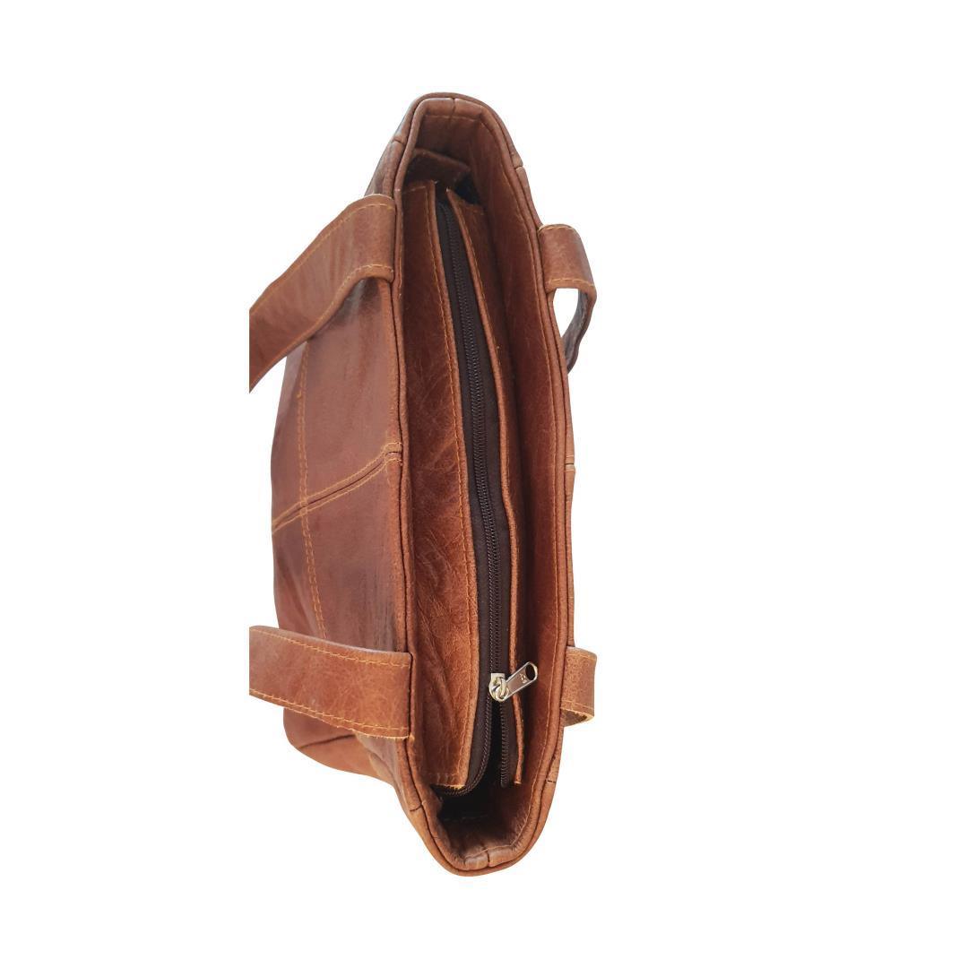 Leather Shopper Handbag - Classic Style | MIRELLE ZA Tote Mirelle Leather and Lifestyle