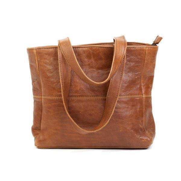Leather Shopper Handbag With Outside Zipped Pocket | MIRELLE - South Africa - Mirelle Leather and Lifestyle