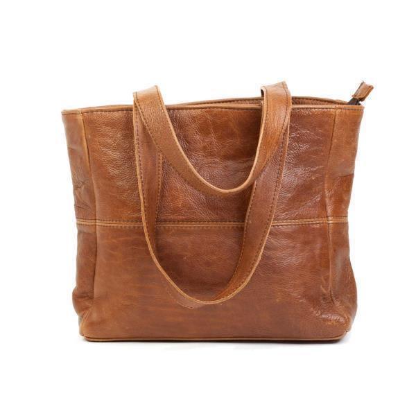 Leather Shopper Handbag With Outside Zipped Pocket | MIRELLE ZA Shopper Handbag Mirelle Leather and Lifestyle