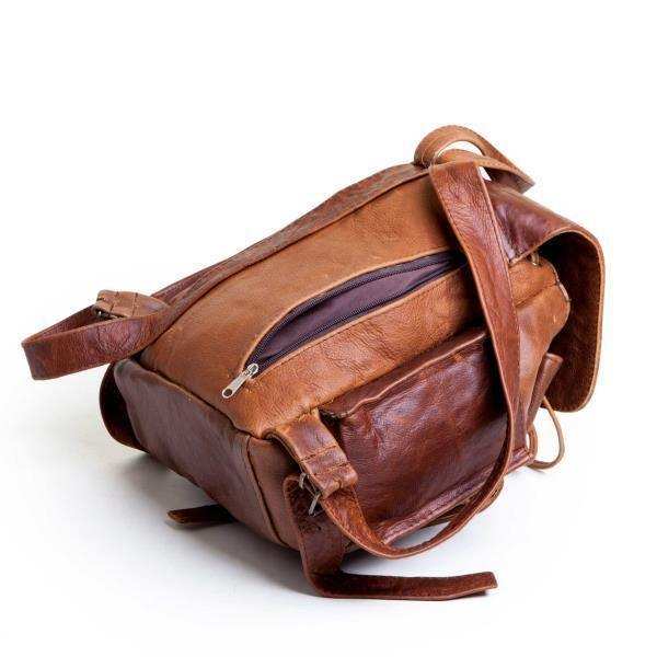 Leather Tourist Backpack Satchel Handbag | MIRELLE ZA Backpack Mirelle Leather and Lifestyle