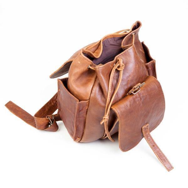 Leather Tourist Backpack Satchel Handbag | MIRELLE ZA Backpack Mirelle Leather and Lifestyle