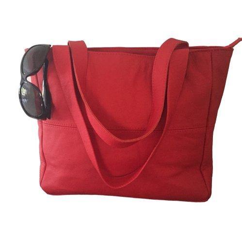 MIRELLE Shopper Shoulder Handbag with Outside Zipped Pocket | Genuine Leather - Mirelle Leather and Lifestyle