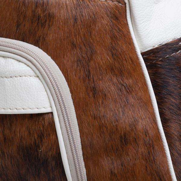 Mirelle Genuine Leather & Nguni Hide Weekender Bag - Mirelle Leather and Lifestyle