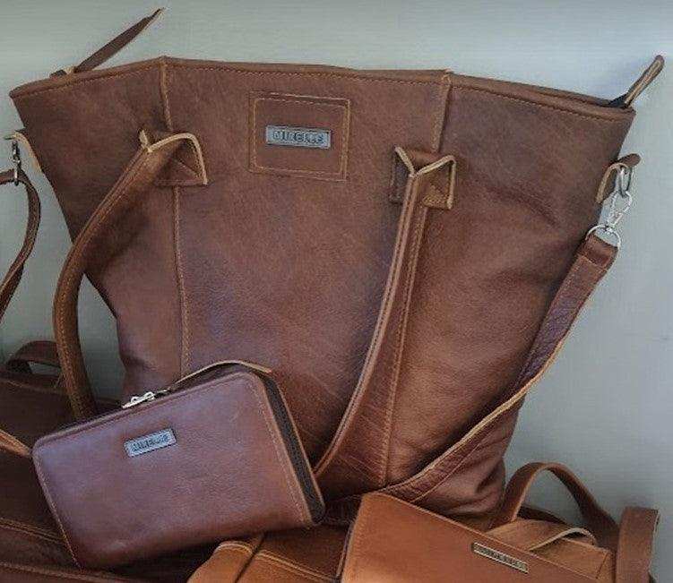 Mirelle Large Leather Laptop Tote Handbag and Ladies Wallet - Combo - MIRELLE Leather and Lifestyle