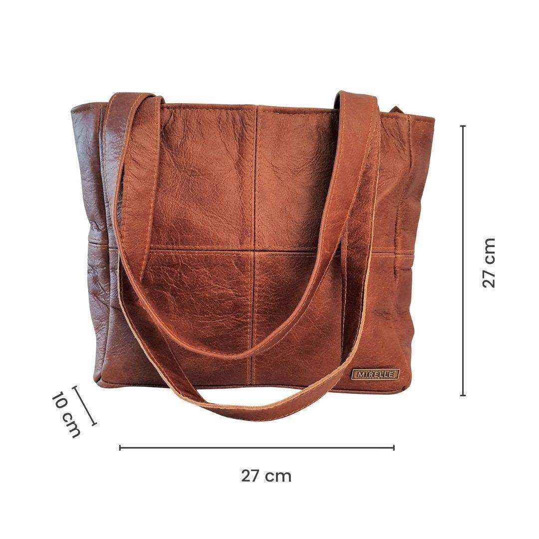 Mirelle Leather Classic Shopper Handbag - Small - Mirelle Leather and Lifestyle