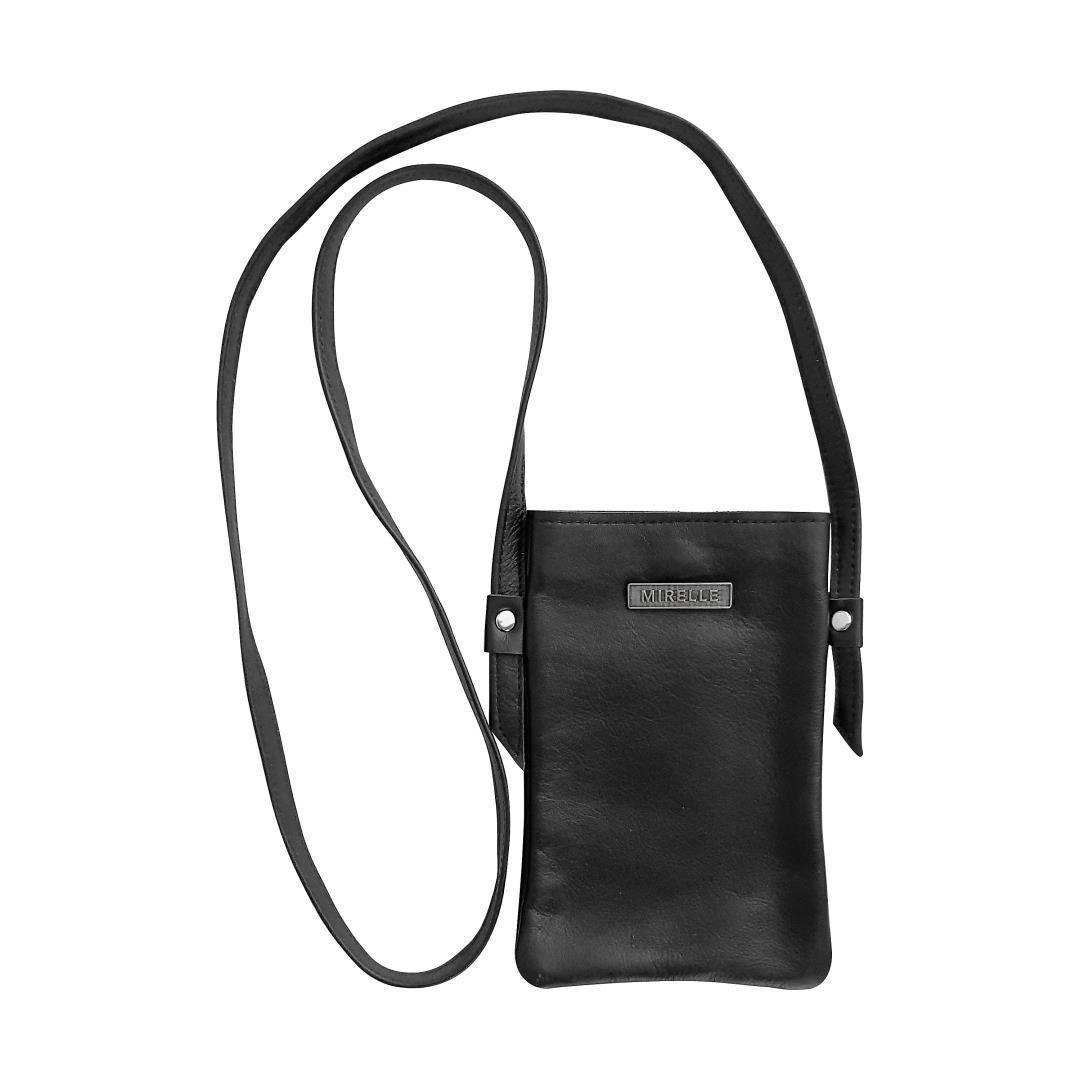 Mirelle Womens Leather Cellphone Sling Crossbody Handbag - MIRELLE Leather and Lifestyle